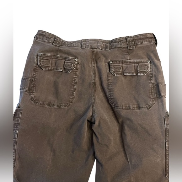 Duluth Trading Co Flex Fire Hose Pants Men's Measured 40x29 Dark Brown Workwear - Picture 5 of 6